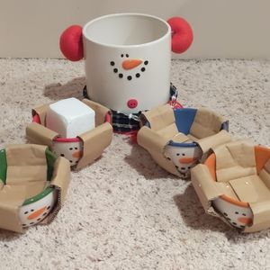 CIB Snowman Bowl Set